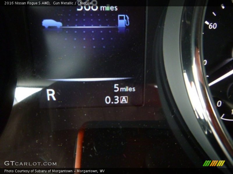 Gun Metallic / Charcoal 2016 Nissan Rogue S AWD