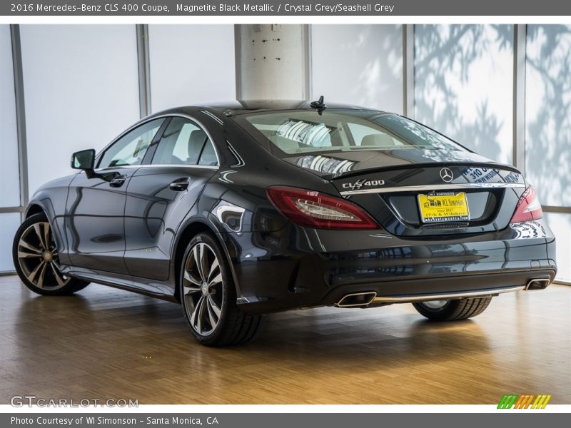 Magnetite Black Metallic / Crystal Grey/Seashell Grey 2016 Mercedes-Benz CLS 400 Coupe