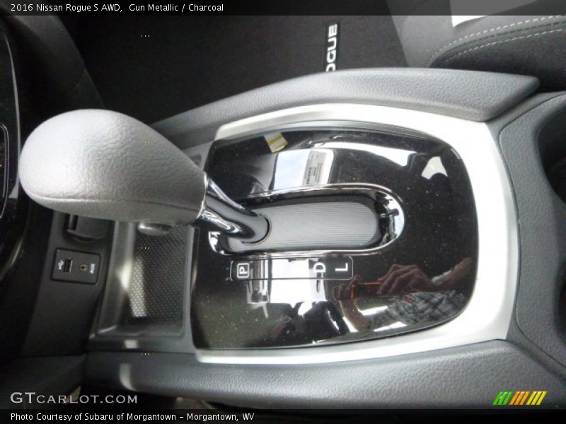 Gun Metallic / Charcoal 2016 Nissan Rogue S AWD