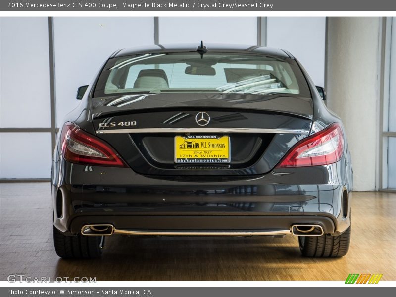 Magnetite Black Metallic / Crystal Grey/Seashell Grey 2016 Mercedes-Benz CLS 400 Coupe