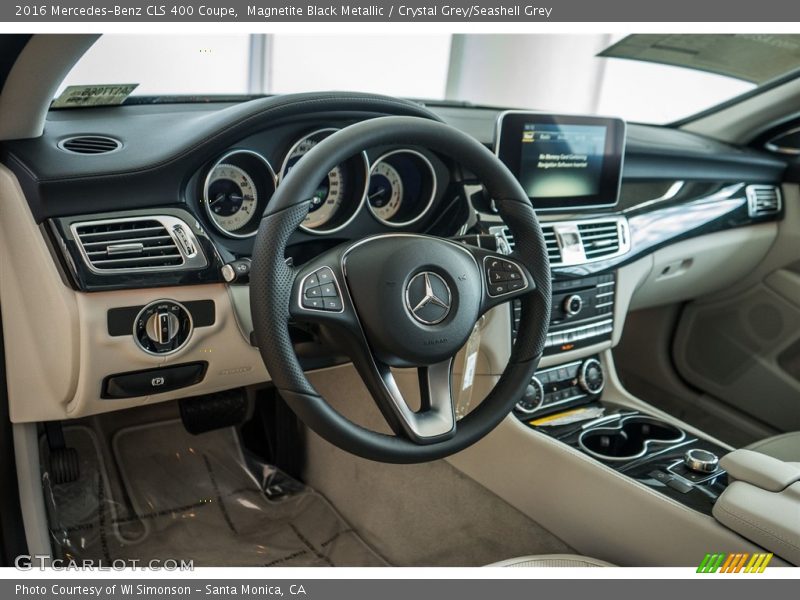 Magnetite Black Metallic / Crystal Grey/Seashell Grey 2016 Mercedes-Benz CLS 400 Coupe