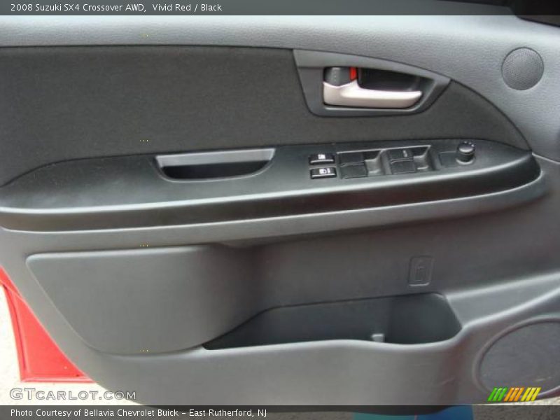Vivid Red / Black 2008 Suzuki SX4 Crossover AWD