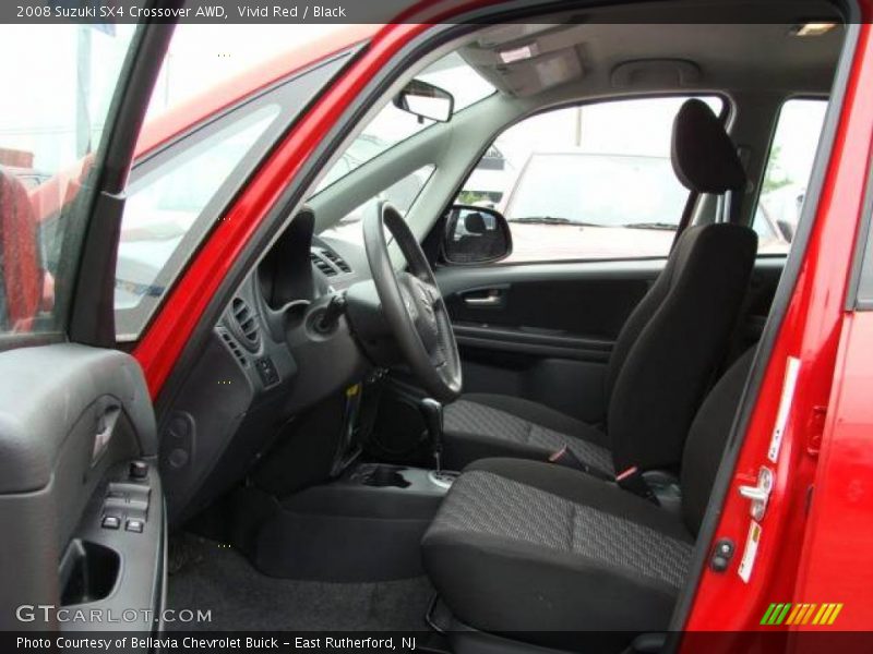 Vivid Red / Black 2008 Suzuki SX4 Crossover AWD