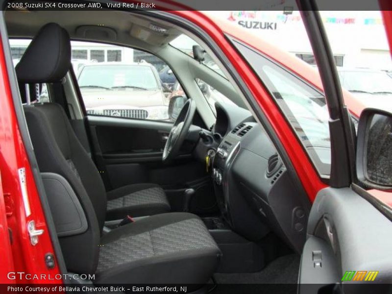 Vivid Red / Black 2008 Suzuki SX4 Crossover AWD