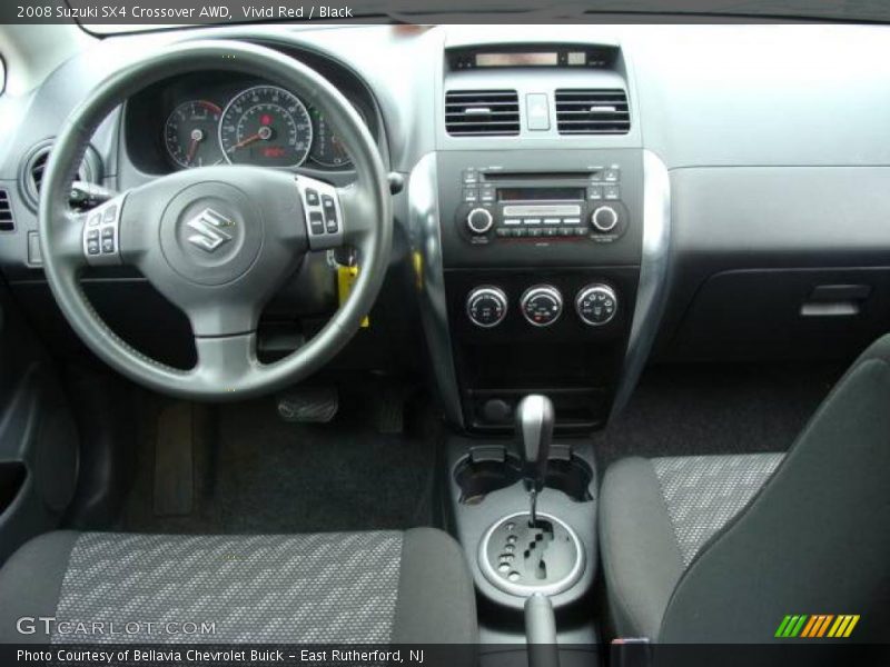 Vivid Red / Black 2008 Suzuki SX4 Crossover AWD