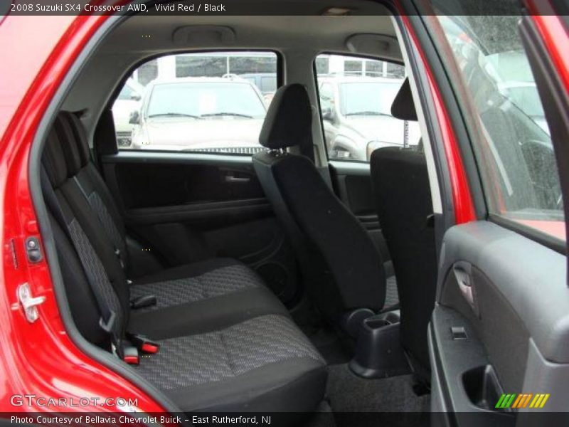 Vivid Red / Black 2008 Suzuki SX4 Crossover AWD