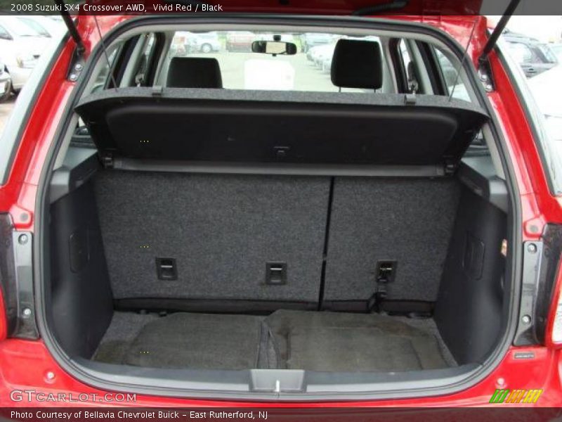 Vivid Red / Black 2008 Suzuki SX4 Crossover AWD