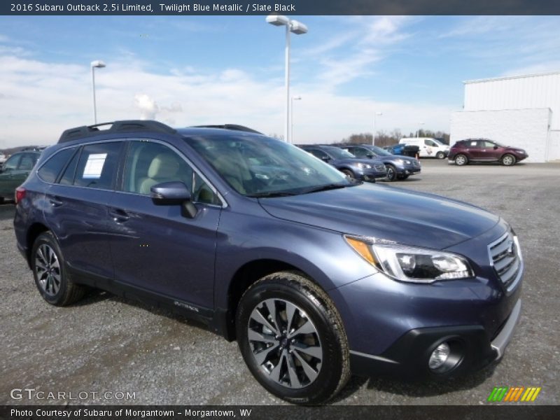 Twilight Blue Metallic / Slate Black 2016 Subaru Outback 2.5i Limited