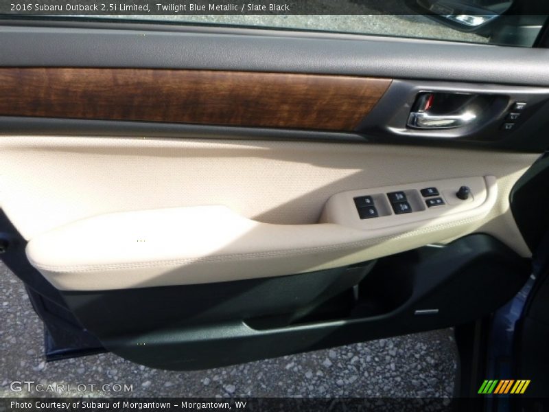 Twilight Blue Metallic / Slate Black 2016 Subaru Outback 2.5i Limited
