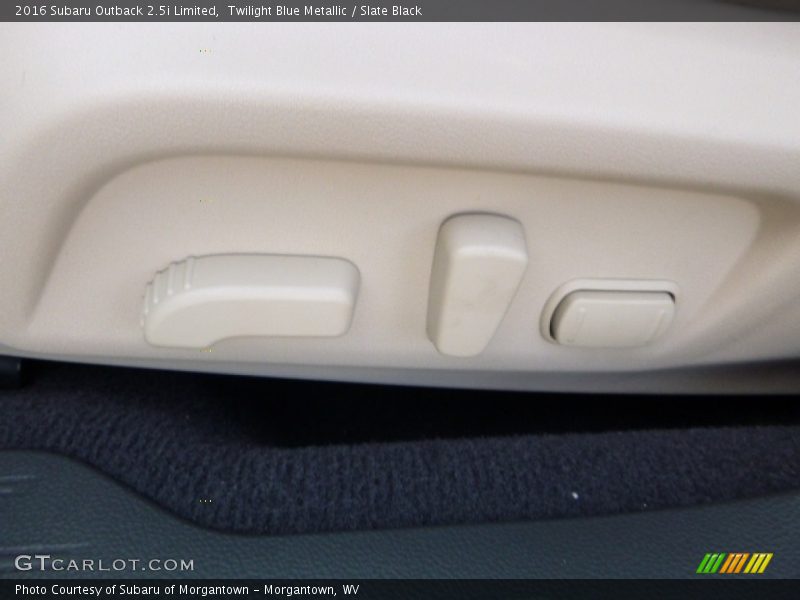 Twilight Blue Metallic / Slate Black 2016 Subaru Outback 2.5i Limited