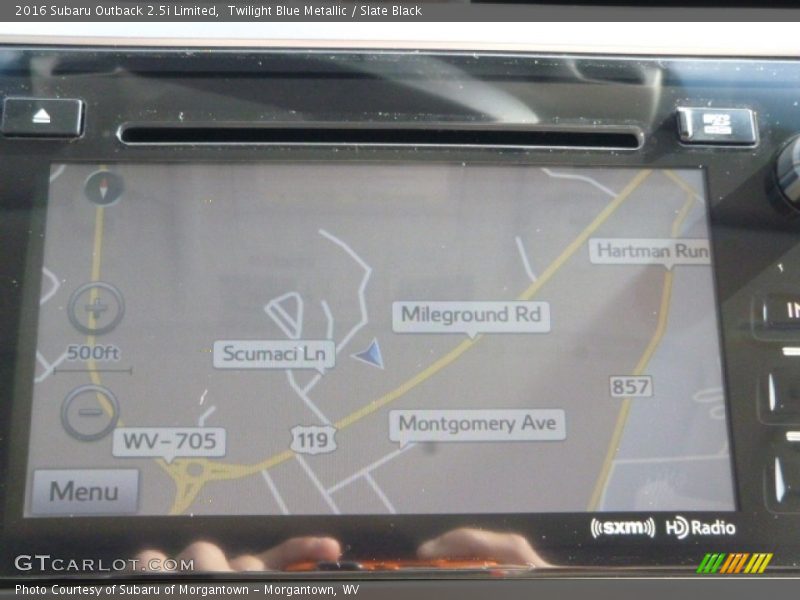 Twilight Blue Metallic / Slate Black 2016 Subaru Outback 2.5i Limited