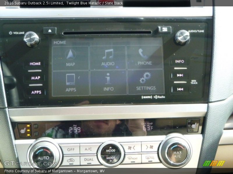 Twilight Blue Metallic / Slate Black 2016 Subaru Outback 2.5i Limited
