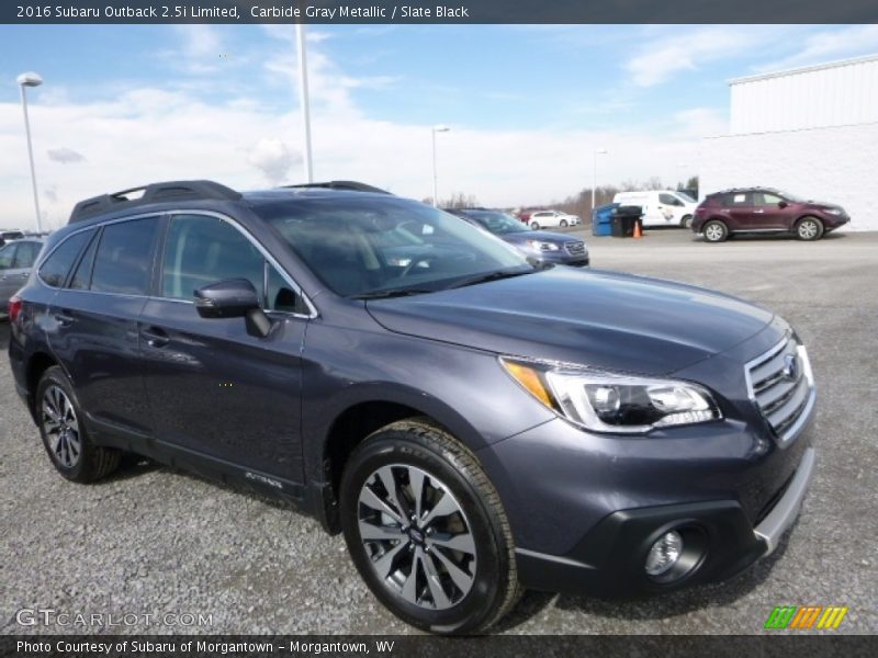 Carbide Gray Metallic / Slate Black 2016 Subaru Outback 2.5i Limited