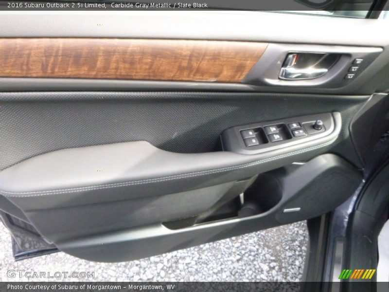Carbide Gray Metallic / Slate Black 2016 Subaru Outback 2.5i Limited