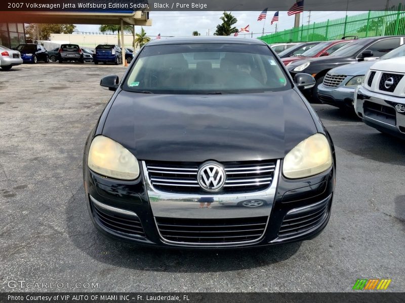Black / Pure Beige 2007 Volkswagen Jetta Wolfsburg Edition Sedan