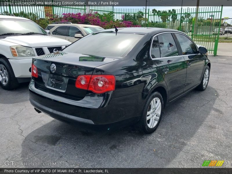Black / Pure Beige 2007 Volkswagen Jetta Wolfsburg Edition Sedan