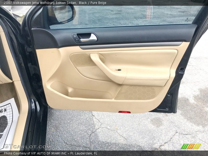 Black / Pure Beige 2007 Volkswagen Jetta Wolfsburg Edition Sedan