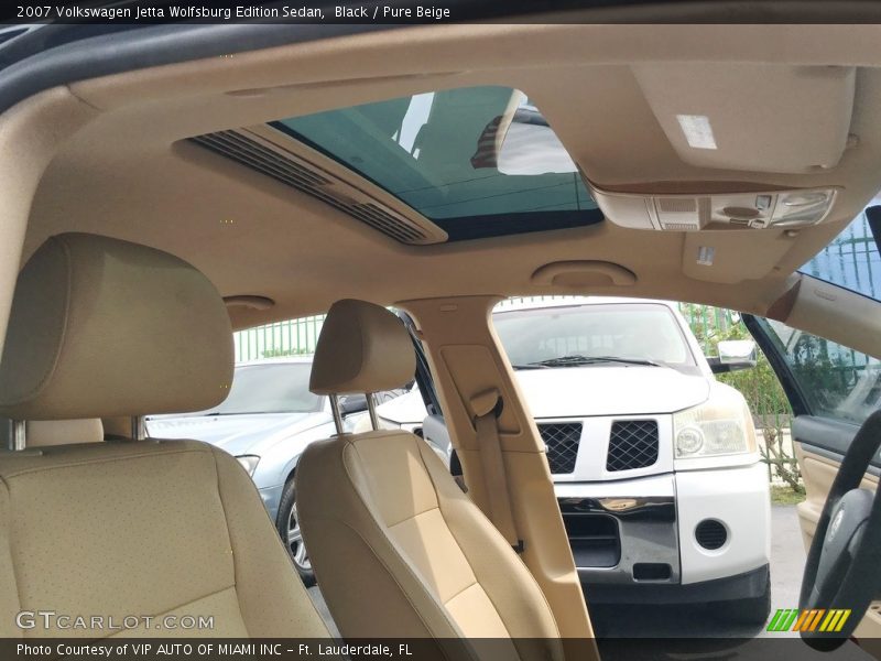 Black / Pure Beige 2007 Volkswagen Jetta Wolfsburg Edition Sedan