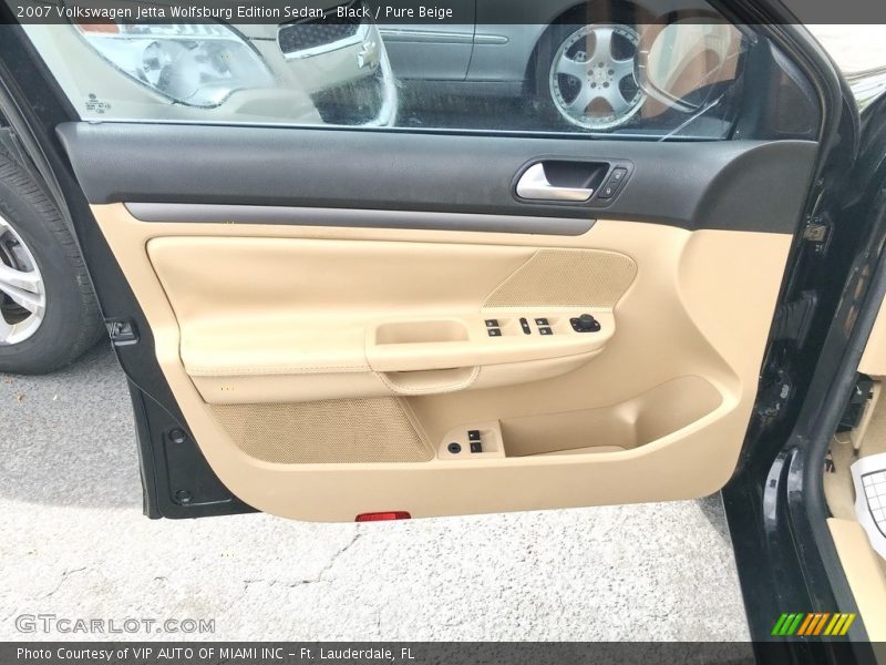Black / Pure Beige 2007 Volkswagen Jetta Wolfsburg Edition Sedan