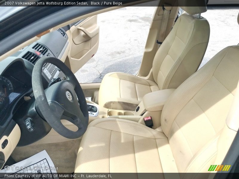 Black / Pure Beige 2007 Volkswagen Jetta Wolfsburg Edition Sedan