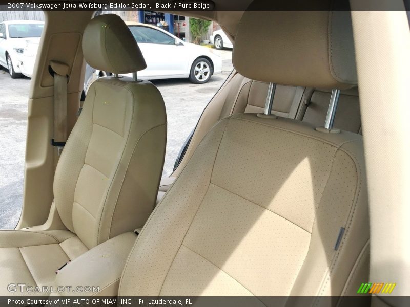 Black / Pure Beige 2007 Volkswagen Jetta Wolfsburg Edition Sedan