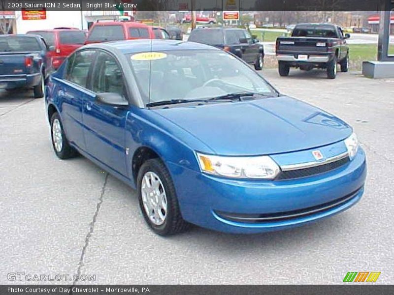Bright Blue / Gray 2003 Saturn ION 2 Sedan