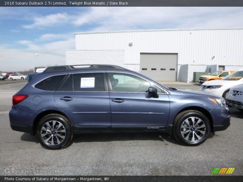 Twilight Blue Metallic / Slate Black 2016 Subaru Outback 2.5i Limited