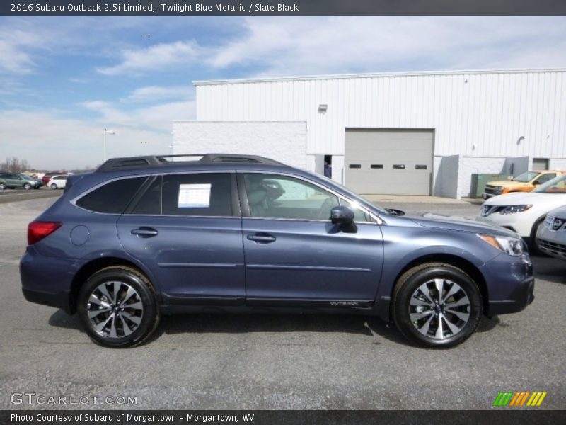 Twilight Blue Metallic / Slate Black 2016 Subaru Outback 2.5i Limited