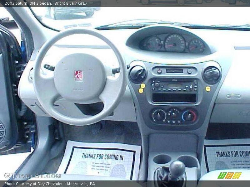 Bright Blue / Gray 2003 Saturn ION 2 Sedan