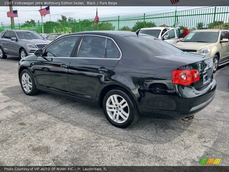 Black / Pure Beige 2007 Volkswagen Jetta Wolfsburg Edition Sedan