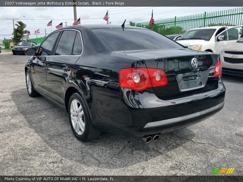 Black / Pure Beige 2007 Volkswagen Jetta Wolfsburg Edition Sedan