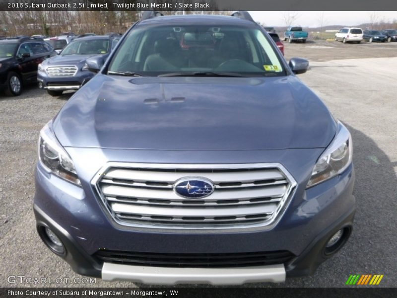 Twilight Blue Metallic / Slate Black 2016 Subaru Outback 2.5i Limited
