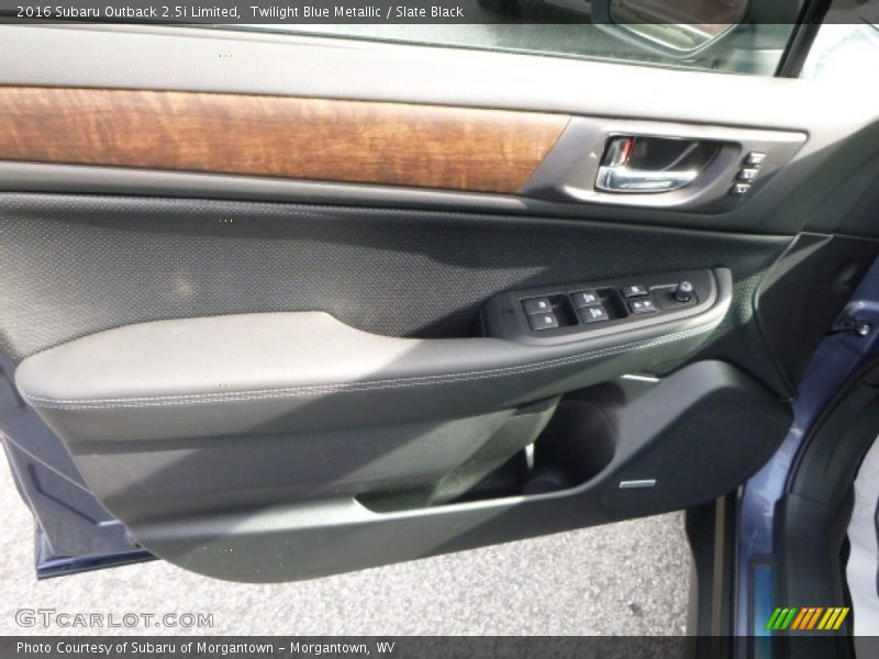 Twilight Blue Metallic / Slate Black 2016 Subaru Outback 2.5i Limited