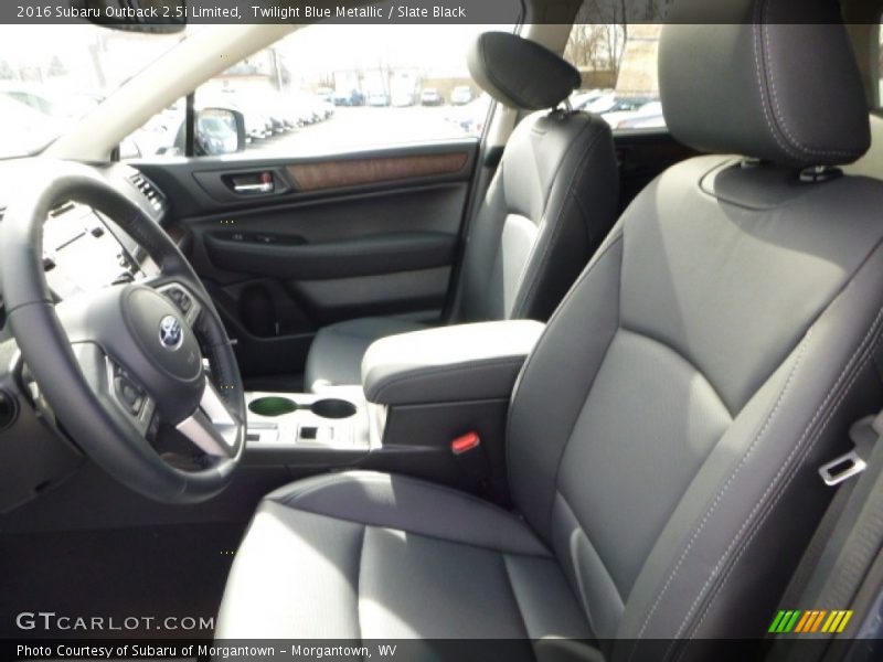 Twilight Blue Metallic / Slate Black 2016 Subaru Outback 2.5i Limited