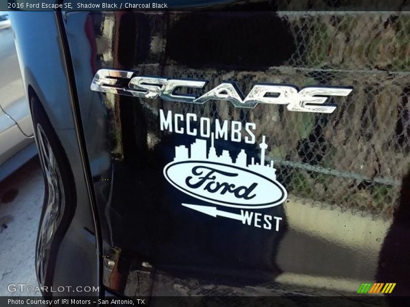 Shadow Black / Charcoal Black 2016 Ford Escape SE