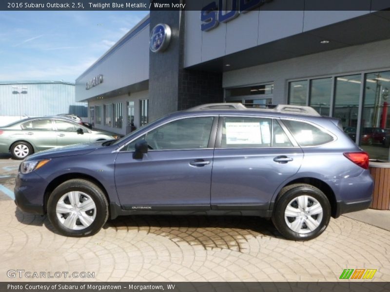 Twilight Blue Metallic / Warm Ivory 2016 Subaru Outback 2.5i