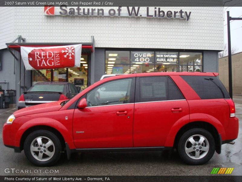 Chili Pepper Red / Gray 2007 Saturn VUE Green Line Hybrid