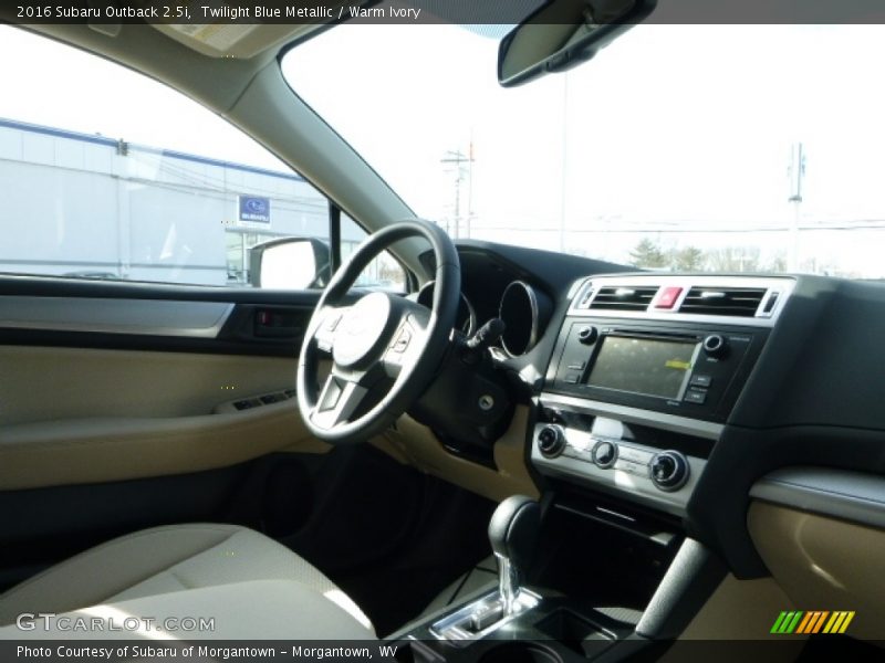 Twilight Blue Metallic / Warm Ivory 2016 Subaru Outback 2.5i