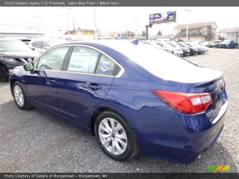 Lapis Blue Pearl / Warm Ivory 2016 Subaru Legacy 2.5i Premium