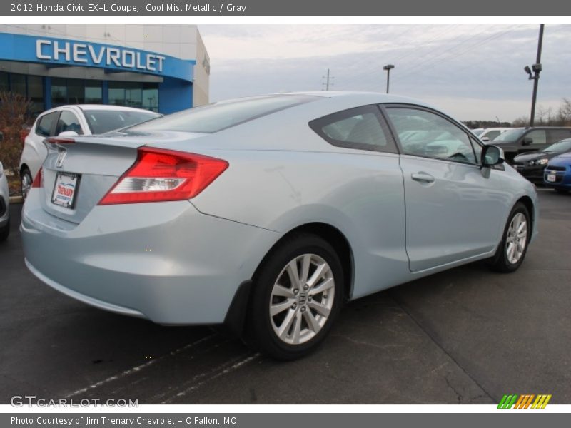 Cool Mist Metallic / Gray 2012 Honda Civic EX-L Coupe