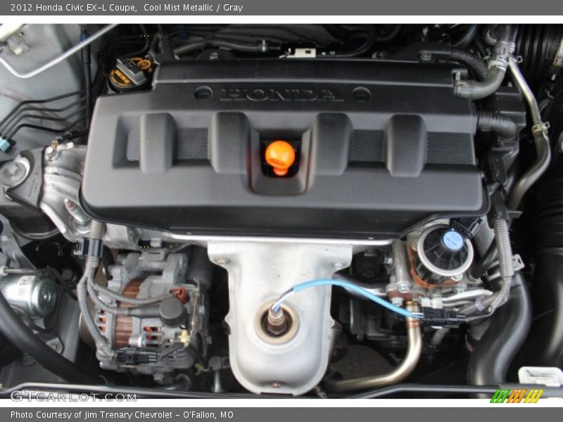 Cool Mist Metallic / Gray 2012 Honda Civic EX-L Coupe