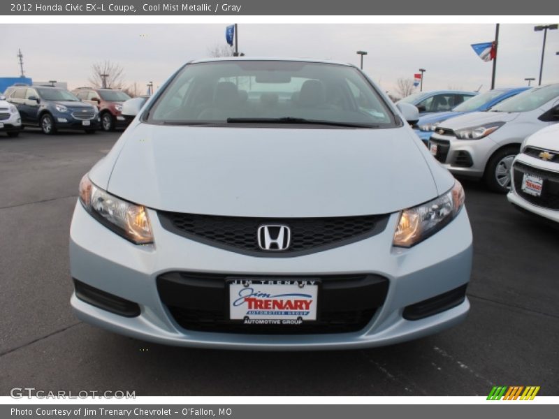 Cool Mist Metallic / Gray 2012 Honda Civic EX-L Coupe