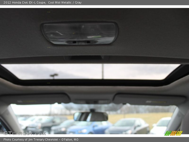 Cool Mist Metallic / Gray 2012 Honda Civic EX-L Coupe