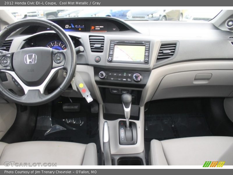 Cool Mist Metallic / Gray 2012 Honda Civic EX-L Coupe