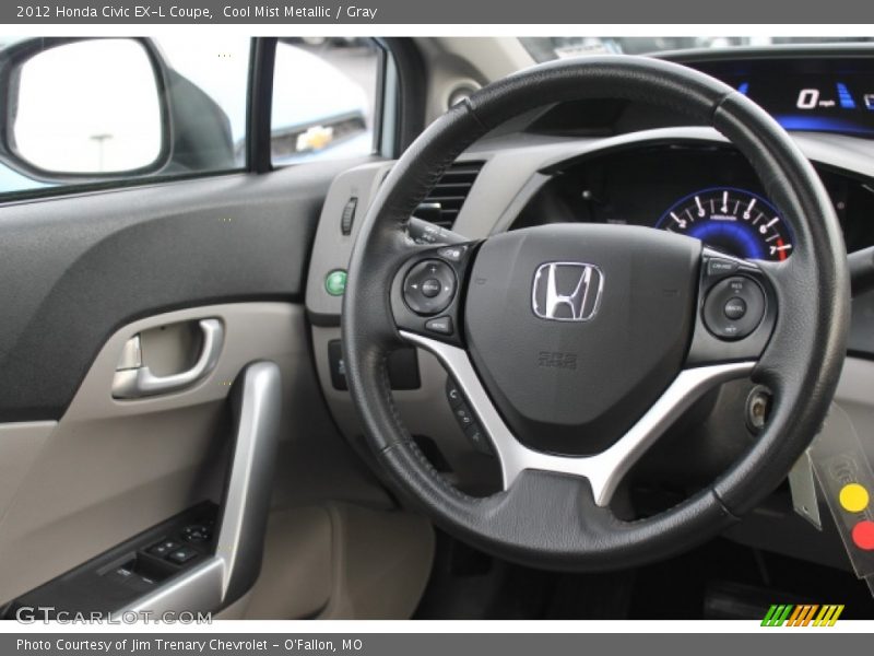Cool Mist Metallic / Gray 2012 Honda Civic EX-L Coupe