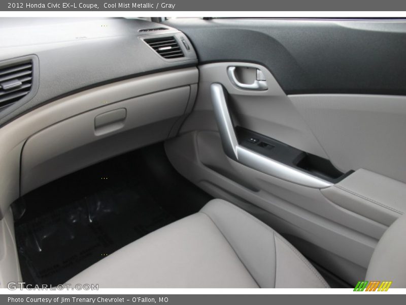 Cool Mist Metallic / Gray 2012 Honda Civic EX-L Coupe
