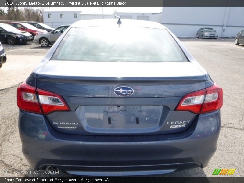 Twilight Blue Metallic / Slate Black 2016 Subaru Legacy 2.5i Limited