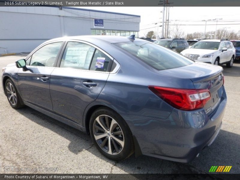 Twilight Blue Metallic / Slate Black 2016 Subaru Legacy 2.5i Limited