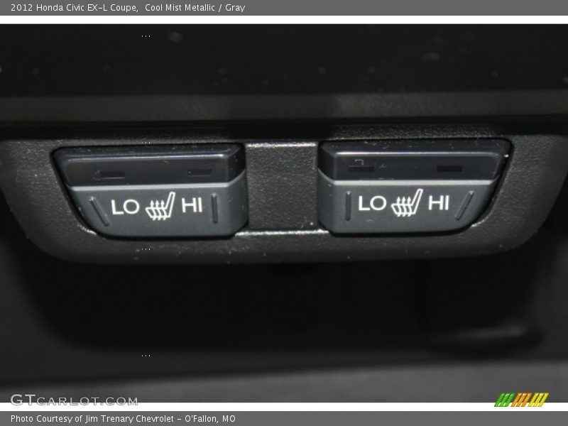 Cool Mist Metallic / Gray 2012 Honda Civic EX-L Coupe