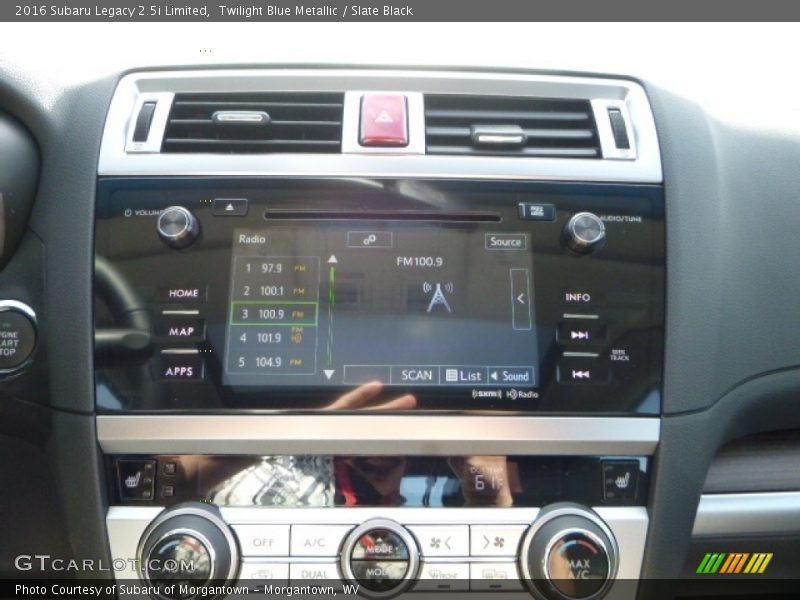 Twilight Blue Metallic / Slate Black 2016 Subaru Legacy 2.5i Limited